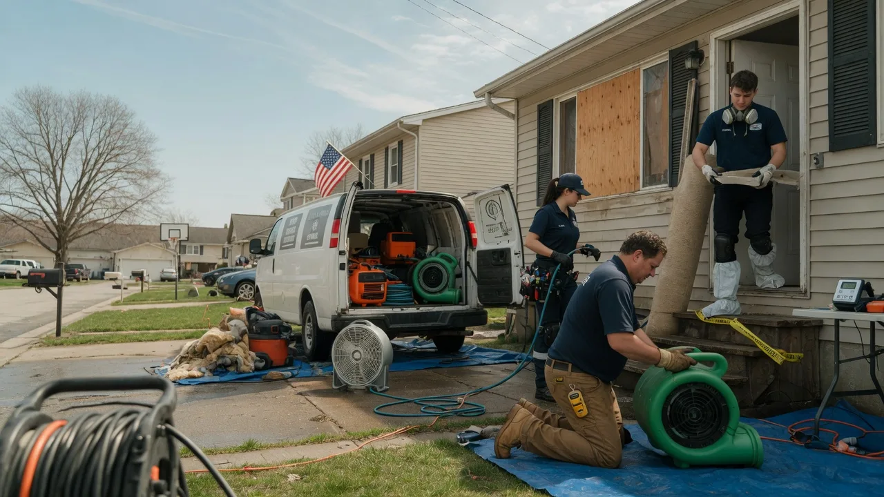 Water Damage Restoration in Auburn, IL near me